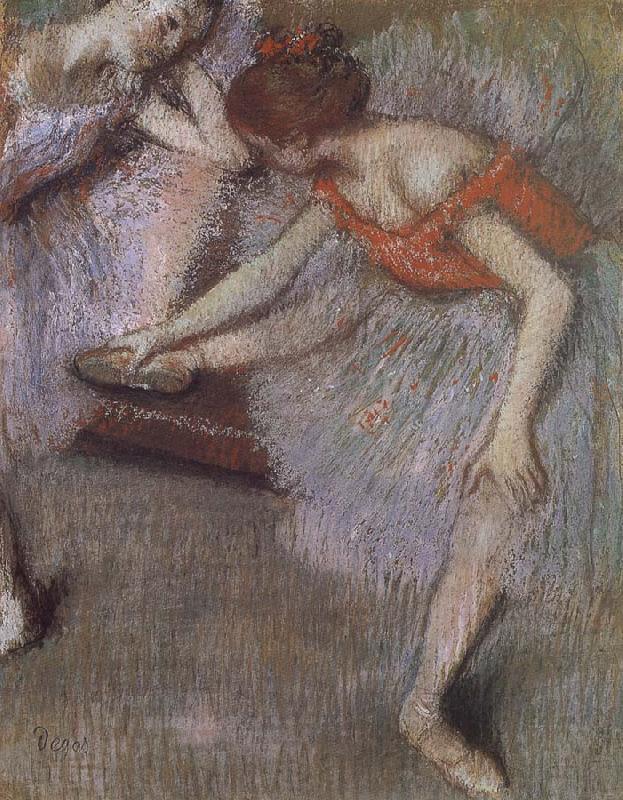 Edgar Degas Dance have a break France oil painting art